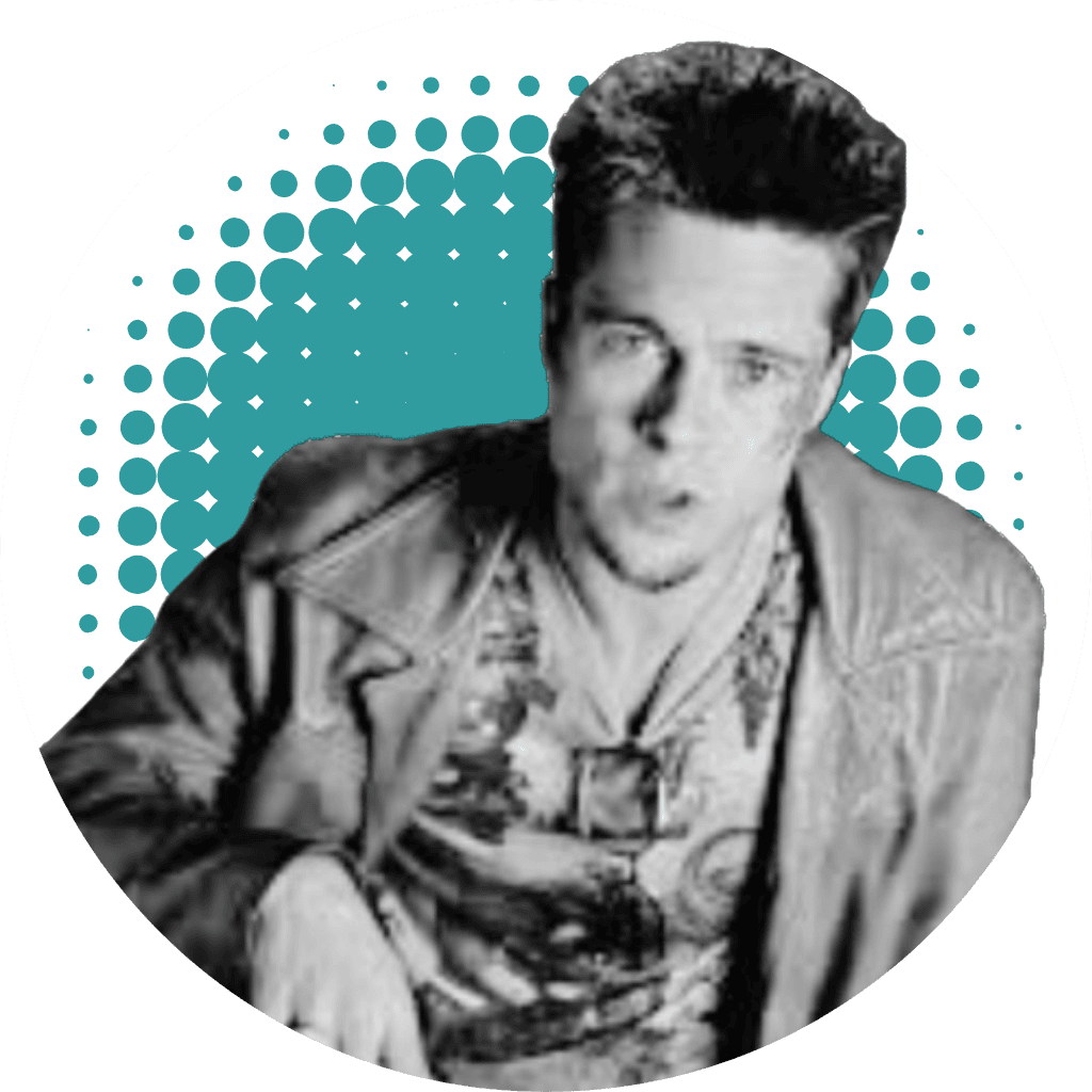 Liderazgo Brad Pit interpretando a Tyler Durden