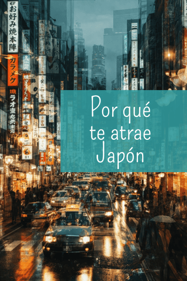 Calle japonesa desenfocada con luces de neón y tráfico, ilustrando la sobreestimulación sensorial en el liderazgo.