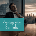 Ejecutivo de mediana edad fatigado en oficina mirando una etiqueta con la palabra de oferta, representando el agotamiento emocional y el precio del éxito vacío.