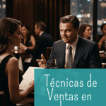 Un lobo de Wall Street en una cita romántica conquistando a una mujer con el manual de neuroventas.