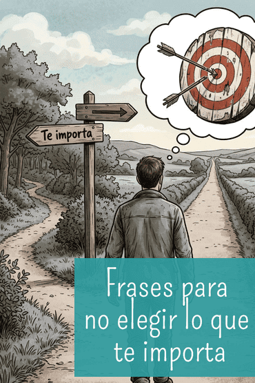 Persona ante dos caminos que representa el miedo a tomar decisiones y las frases que frenan lo que realmente importa.